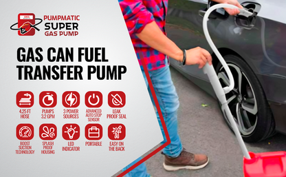 PumpMatic Stick Pump w/ Auto-Stop Sensor & 4.25 Ft Hose