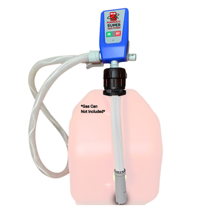 PumpMatic Super Gas Pump Fuel Transfer Pump for Gas, Diesel, Kerosene + 3 Power Sources w/ 4.25 Ft Hose