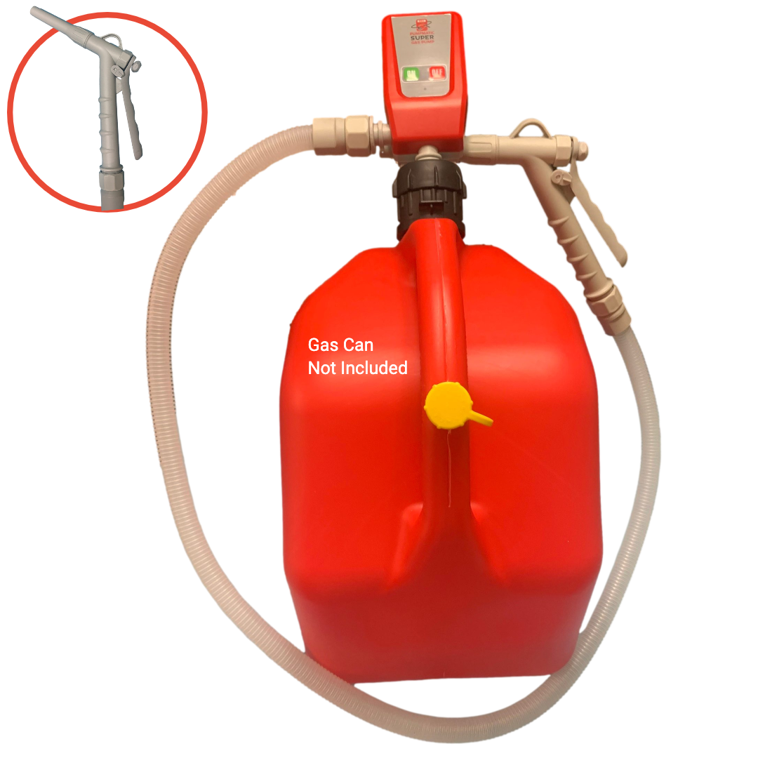 *New* PumpMatic Super Gas Pump w/ 4.25 Ft Hose & Flow Control Nozzle