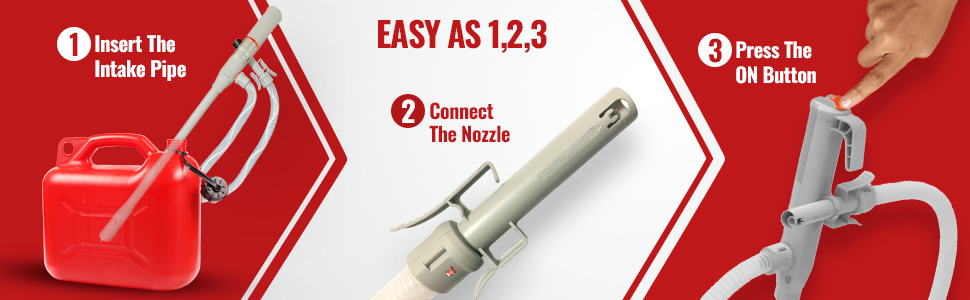 PumpMatic Stick Pump w/ Auto-Stop Sensor & 4.25 Ft Hose