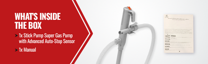 PumpMatic Stick Pump w/ Auto-Stop Sensor & 4.25 Ft Hose