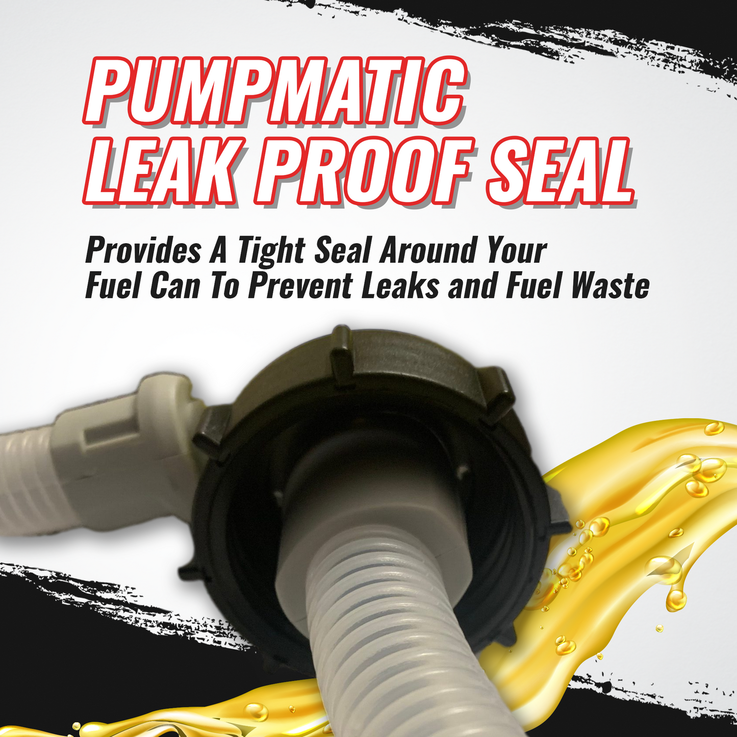 PumpMatic Super Gas Pump Fuel Transfer Pump for Gas, Diesel, Kerosene + 3 Power Sources w/ 4.25 Ft Hose