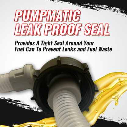 PumpMatic Super Gas Pump Fuel Transfer Pump for Gas, Diesel, Kerosene + 3 Power Sources w/ 4.25 Ft Hose