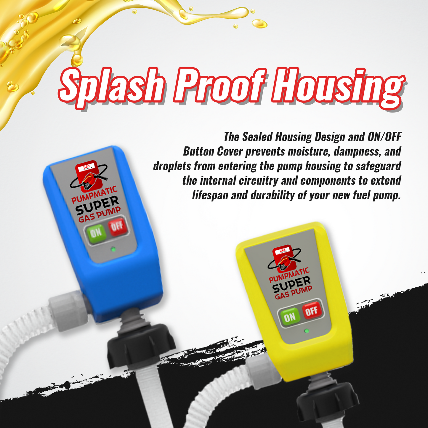 Gas Can PumpMatic Super Gas Pump + Jerry Can Combo Kit - Transfer Gas, Diesel, Kerosene, etc. + 3 Power Sources w/ 4.25ft Hose