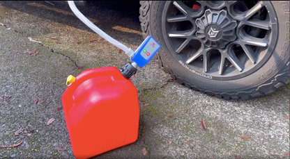 PumpMatic Super Gas Pump Fuel Transfer Pump for Gas, Diesel, Kerosene + 3 Power Sources w/ 4.25 Ft Hose