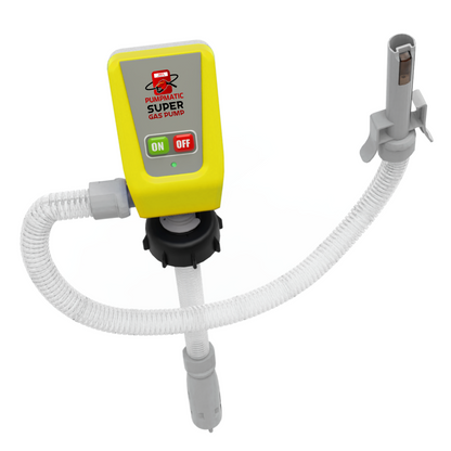 Diesel PumpMatic Super Gas Pump + Diesel Fuel Can Combo Kit Fuel Transfer Pump for Diesel, etc. 3 Power Sources w/ 4.25ft Hose