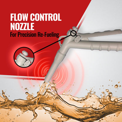 *New* PumpMatic Super Gas Pump w/ 4.25 Ft Hose & Flow Control Nozzle