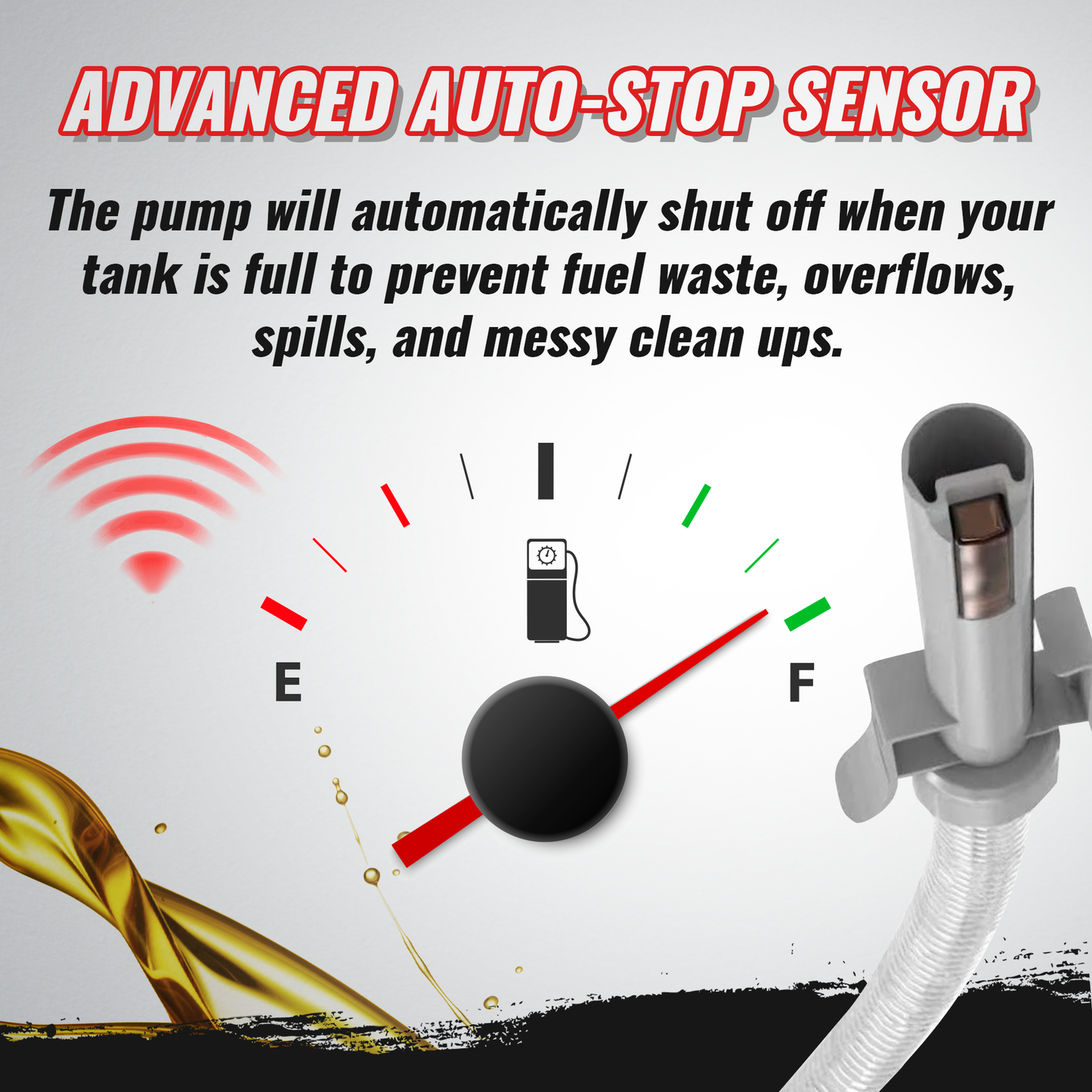 Diesel PumpMatic Super Gas Pump Fuel Transfer Pump + 3 Power Sources w/ 4.25ft Hose Siphon