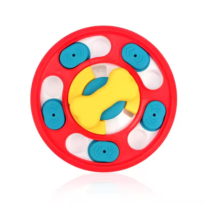Round Interactive Puzzle Feeder for Dogs