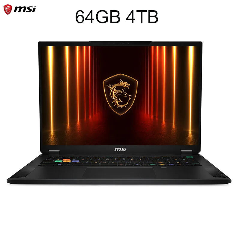 2025 MSI Raider A18 HX Gaming Laptop 18 Inch Mini LED 4K 120Hz UHD+ Screen Netbook AMD R9-9955HX3D 64GB 2TB RTX5080 Notebook PC