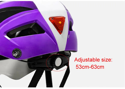 Casque de vélo avec lumière LED pour hommes et femmes, casque de vélo à lentille magnétique, route, montagne, équitation, sports de vélo, planche à roulettes, scooter