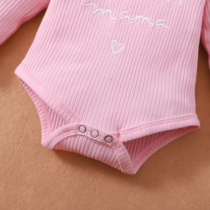 0-18M Baby Girl Pink Clothes Set Spring&Autumn Clothing Long Sleeve Bodysuit+Floral Pants+Headband 3PCS Toddler Fashion Outfits