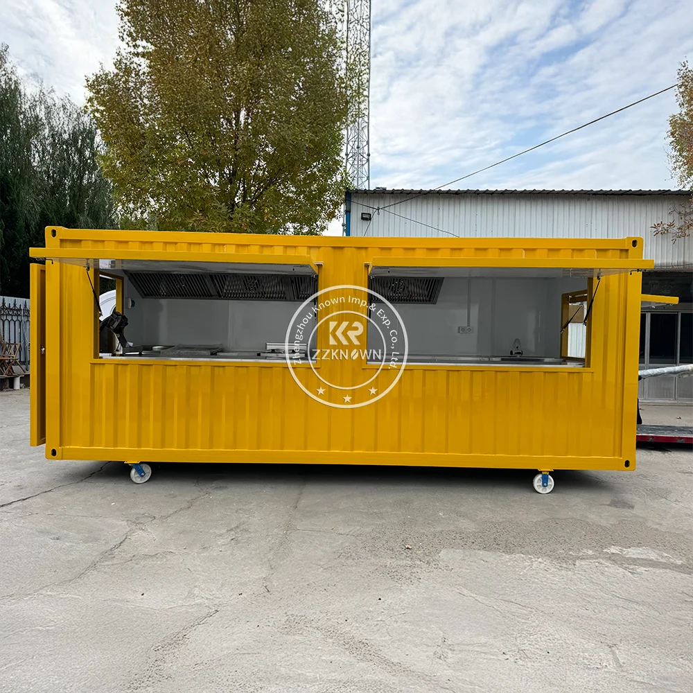 Modular Restaurant Container Bar With High Quality  Food Kiosk Container Bar Coffee Shop Restaurant USA Standard