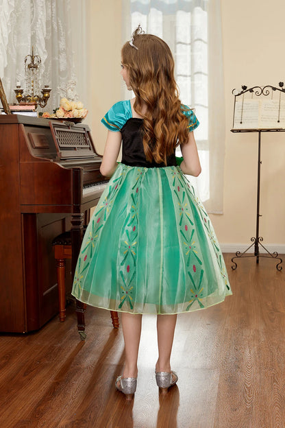 Robe de princesse pour filles, robe d'anniversaire à volants pour enfants, robe de Noël pour enfants,  spectacle, robes de cosplay fantaisie