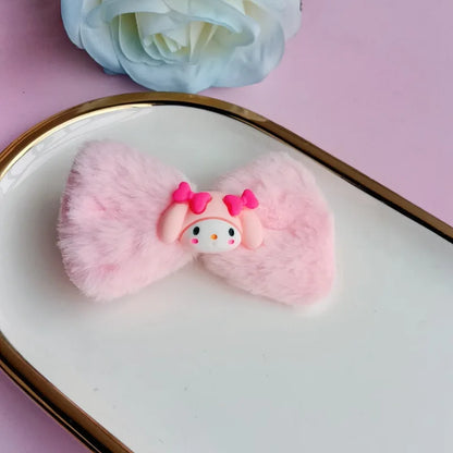 Kawaii Hair Accessories Side Clips That Won Hurt Hair Cute Cartoon Kuromi With Multiple Colors Choose Two Designs Girl Gift Toy