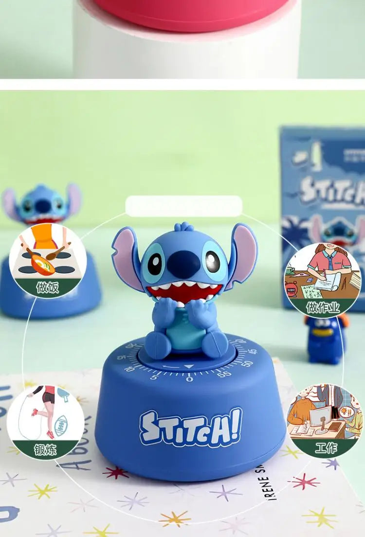 Stitchou Cute Cartoons Cute Pet Stitchou Timer Student Self-Discipline Learning Times Management Kitchen Machinery Timing Reminder