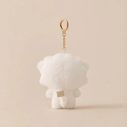 Baby Animal Series Bt21 Cooky Shooky Plush Doll Keychain Pendant Cute Koya Toy Girls Bag Packaging Decoration Collection Gift