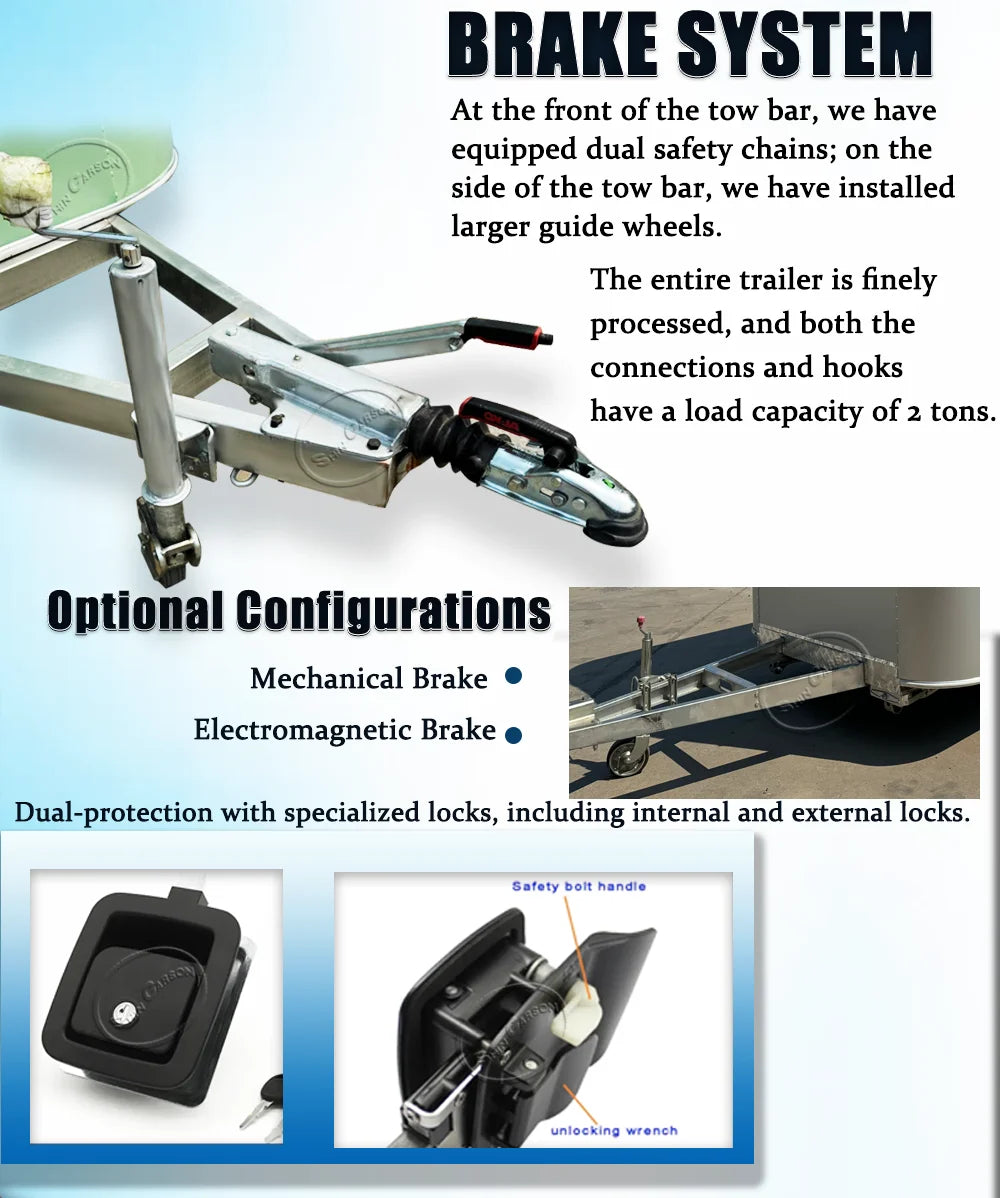 Outdoor Food Trailer for Sale Fashionable Aesthetically Pleasing Fully Equipped Mobile Kitchen Catering Business