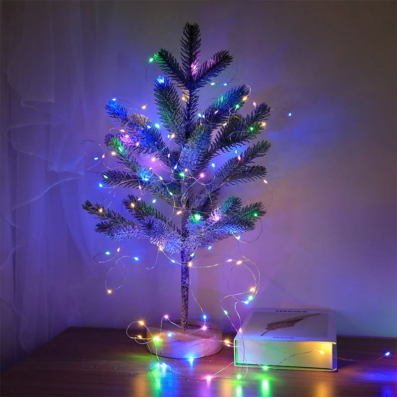 1m/2m/3m/5m/10m USB LED String Lights Garland Lamp DIY Party Wedding Christmas Tree Flasher Fairy LED Lights Home Decoration