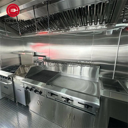 Customized Commercial Food Trucks Concession Food Trailers Street Mobile Food Trucks Fast Food Trailers For Sale USA Europe