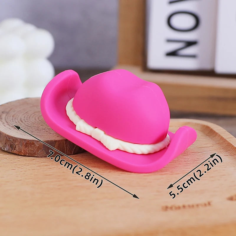 Cowboy Cake Topper Cowboy Hat and Boot Balls Cake Decorations Western Cowboy Birthday Baby Shower Party Decorations (Brown)