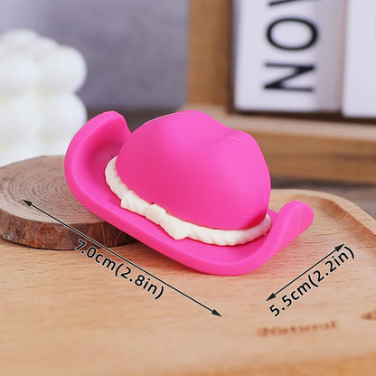 Cowboy Cake Topper Cowboy Hat and Boot Balls Cake Decorations Western Cowboy Birthday Baby Shower Party Decorations (Brown)