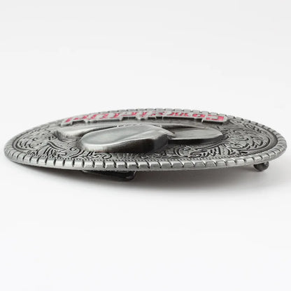 Boucle de ceinture de cow-girl, joli chapeau de cowboy rose pour fille