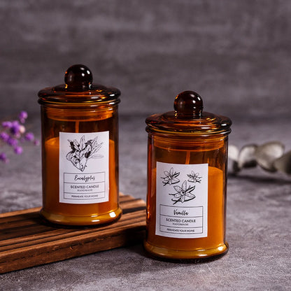 Bougies d'aromathérapie, cire de soja, petits théBougies d'aromathérapie, cire de soja, petits pots à thé, cadeau parfumé, cadeau à porter à la main Jars, Fragrance Gift, Handheld Gift