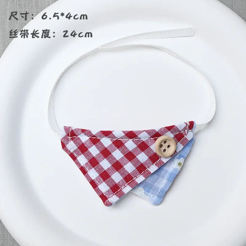 Pour 10 cm Labubu 4.0 vêtements de poupée chapeau de Cowboy écharpe vêtements de poupée accessoires de poupées douces mignon arc écharpe décoration cadeaux de noël