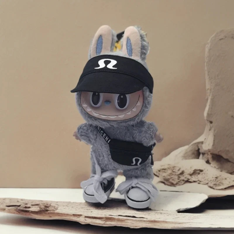 15/17cm Labubu V1 V2 V3 Doll Clothing Fashion Hoodie and Bag Korean Idol Trendy DIY Doll Clothing Accessories Toy Gift