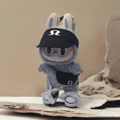 15/17cm Labubu V1 V2 V3 Doll Clothing Fashion Hoodie and Bag Korean Idol Trendy DIY Doll Clothing Accessories Toy Gift