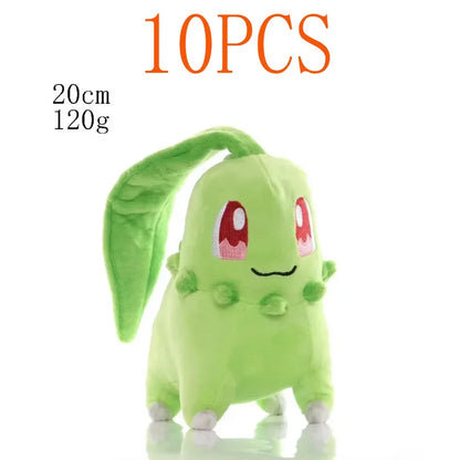 2025@@@@10PCS 20cm Pokemon Stuffed Plush Toys Kawaii Pikachu  Anime Doll Kids Birthday Kawaii Cute Soft Children Stuffed Plush