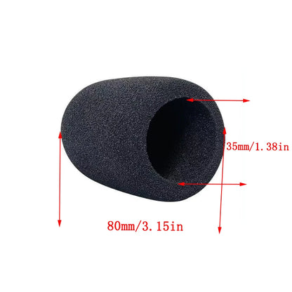 Wireless Handheld Microphone Covers  Windproof Anti-Saliva and Washable Sponge Foam Cover for Most Microphone Mic Cap