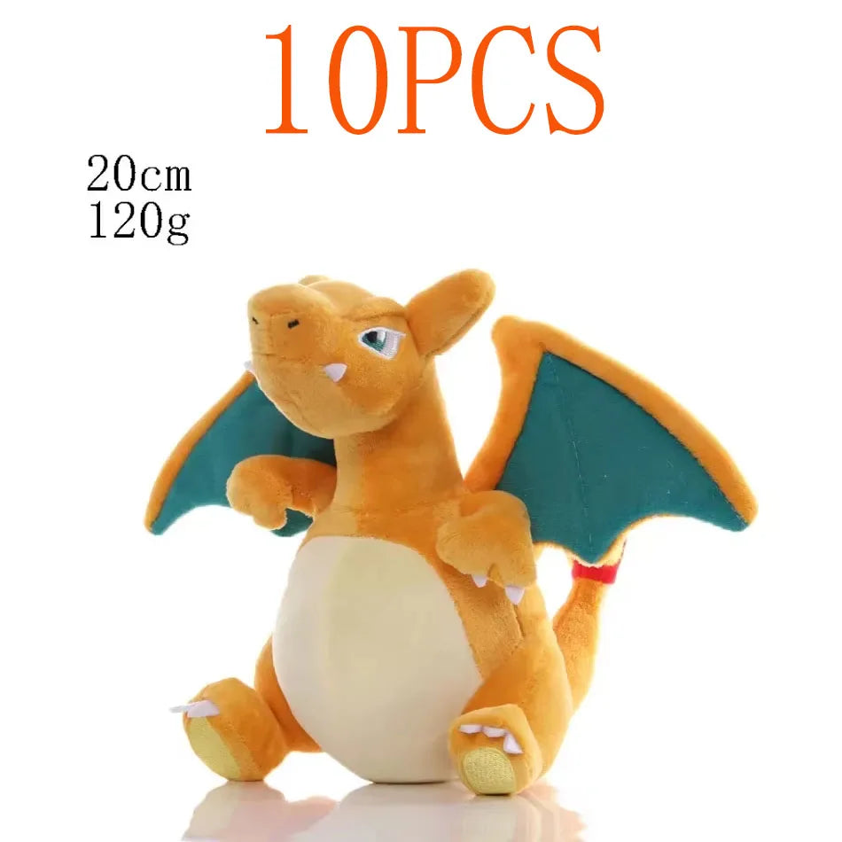 2025@@@@10PCS 20cm Pokemon Stuffed Plush Toys Kawaii Pikachu  Anime Doll Kids Birthday Kawaii Cute Soft Children Stuffed Plush