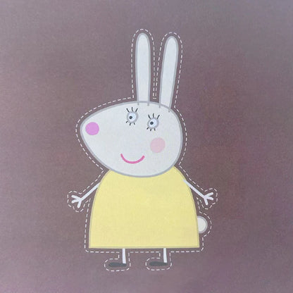 108pcs Peppa Pig Funny Paper Cuttings Origami Handmade Children's Colored Paper Kinder garten Learn Cartoon Baby Puzzle Toy Gift