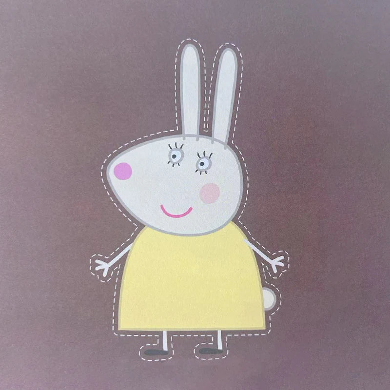 108pcs Peppa Pig Funny Paper Cuttings Origami Handmade Children's Colored Paper Kinder garten Learn Cartoon Baby Puzzle Toy Gift