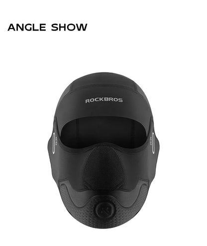 ROCKBROS - Cagoule de cyclisme d'été cool, protection UV, écharpe de randonnée, chapeau en soie glacée, couvre-visage, doublure de casque de vélo de sport