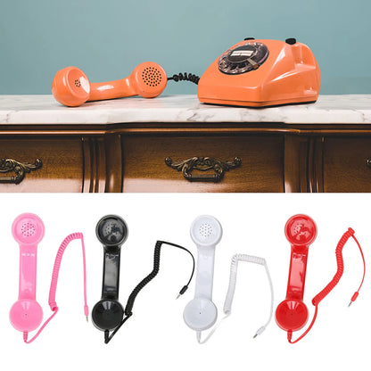 Handheld Cell Phone Telephone Receiver Multifunction One Click  Radiation Proof Retro Phone Handset for Mobile Phones Computers