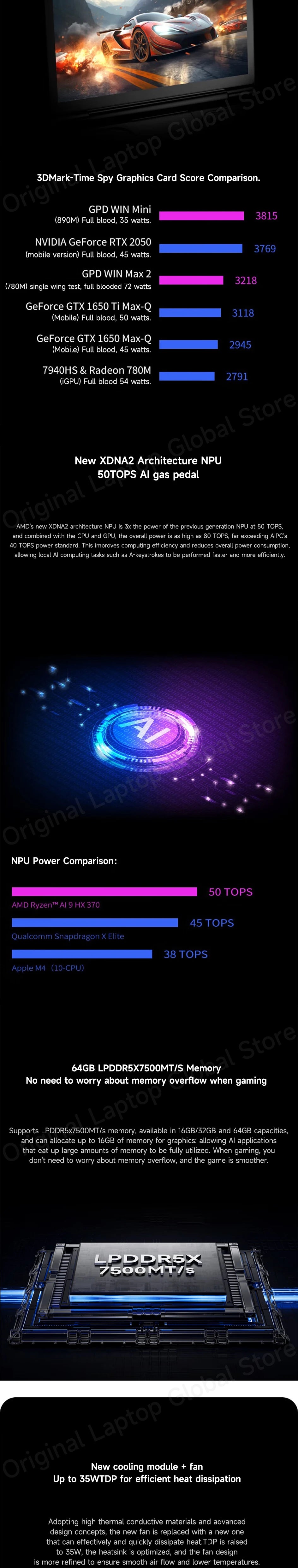 GPD WIN Mini 2025 Ryzen™ AI 9 HX 370/Ryzen R7 8840U 7-inch Pocket PC 32GB RAM 2TB SSD Mini Laptop