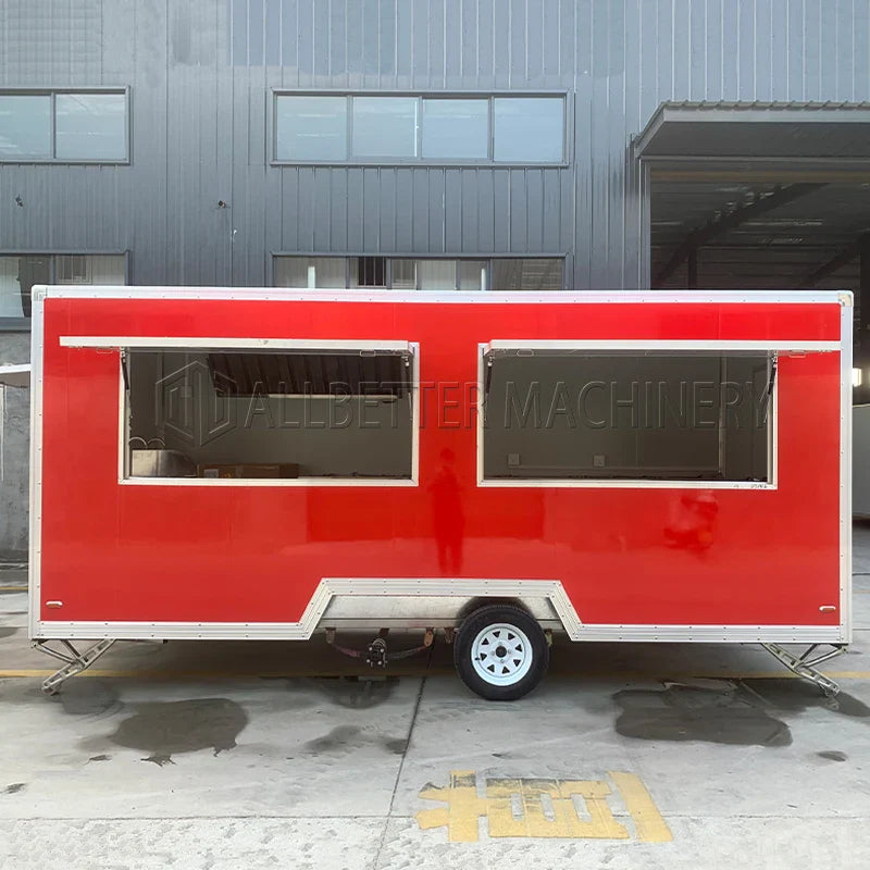 Allbetter Mobile Food Coffee Cart Ice Cream Trailer DOT Concession Trailer Restaurant Food Truck with Full Kitchen for Sale