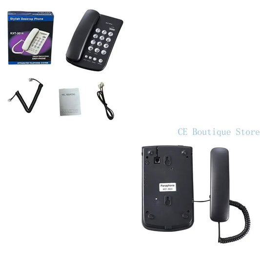 Téléphones fixes 652F Téléphone fixe pour bureau, maison, salle de bain, téléphone d'urgence