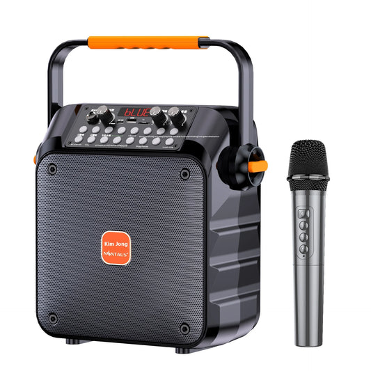 Dual Wireless Microphones & RGB LED Lighting! Outdoor Karaoke Speaker With 30W Power For Camping & Campfires OEM Supplier