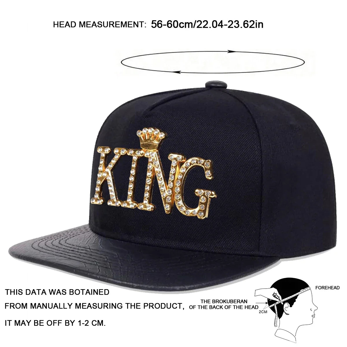 Unisex KING Letter Label Hip-hop Hats Spring Autumn Outdoor Adjustable Casual Baseball Caps Trucker Caps Sunscreen Hat
