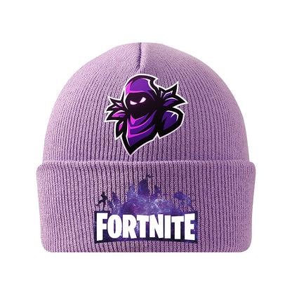 Fortnites Knitted Hats Cartoon Game Fortress Night Children Headgear Autumn Winter Woolen Caps Anime Hat Kids Birthday Gift New