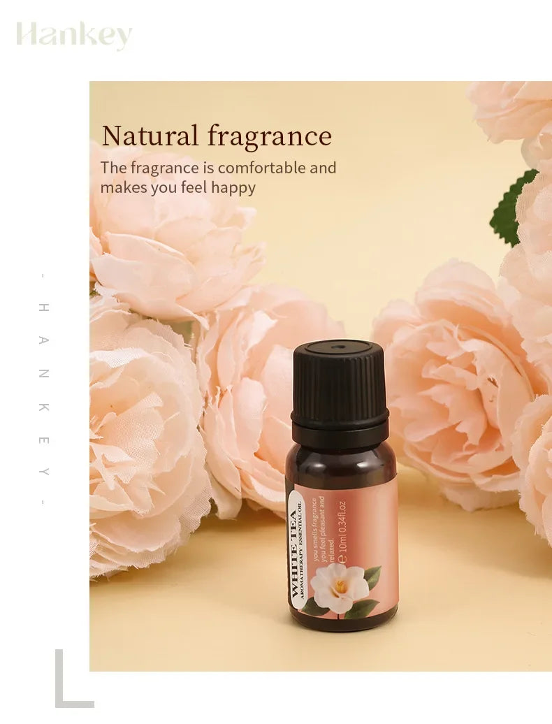 10ml Pure Essential Oil Humidifier Aromatherapy Diffuser Scented Candle Making Air Freshener DIY Aromatic Oil Jasmine Rose Ocean