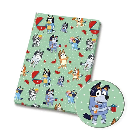 Bluey Fabric 140x50CM Cartoon Cotton Fabric Patchwork Tissue Kid Home Textile Sewing Doll Dress Curtain Polyester Cotton Fabrics