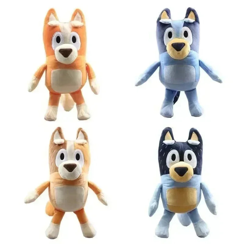 Peluches familiales  17/28 cm – Chiens de dessin animé, peluches douces, idéales pour les anniversaires et les cadeaux de Noël