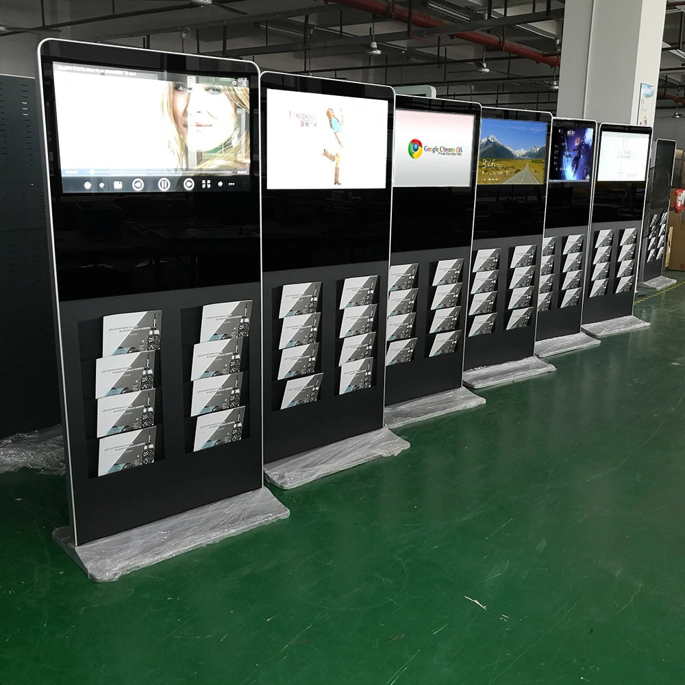 21.5 32 43 pouces centre commercial Android écran tactile interactif affichage de signalisation numérique support de sol Lcd kiosque d'auto-service