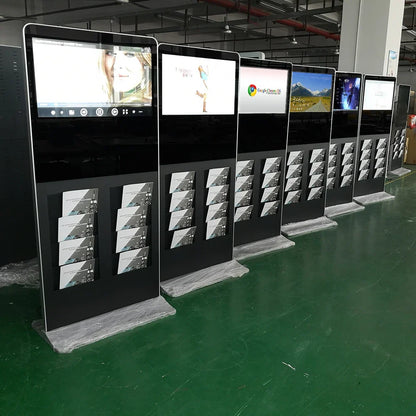 21.5 32 43 pouces centre commercial Android écran tactile interactif affichage de signalisation numérique support de sol Lcd kiosque d'auto-service