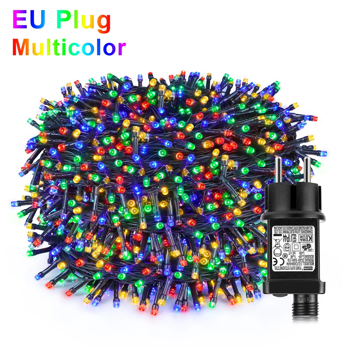 Energy Saving LED Outdoor Garden String Lights 10M 20M 30M 50M 100M Solar/EU/US Plug Charging LED Christmas Lawn Luminous Lamp